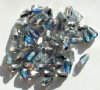 50 7x5mm Faceted Crystal Blue Heliotrope Drop Beads